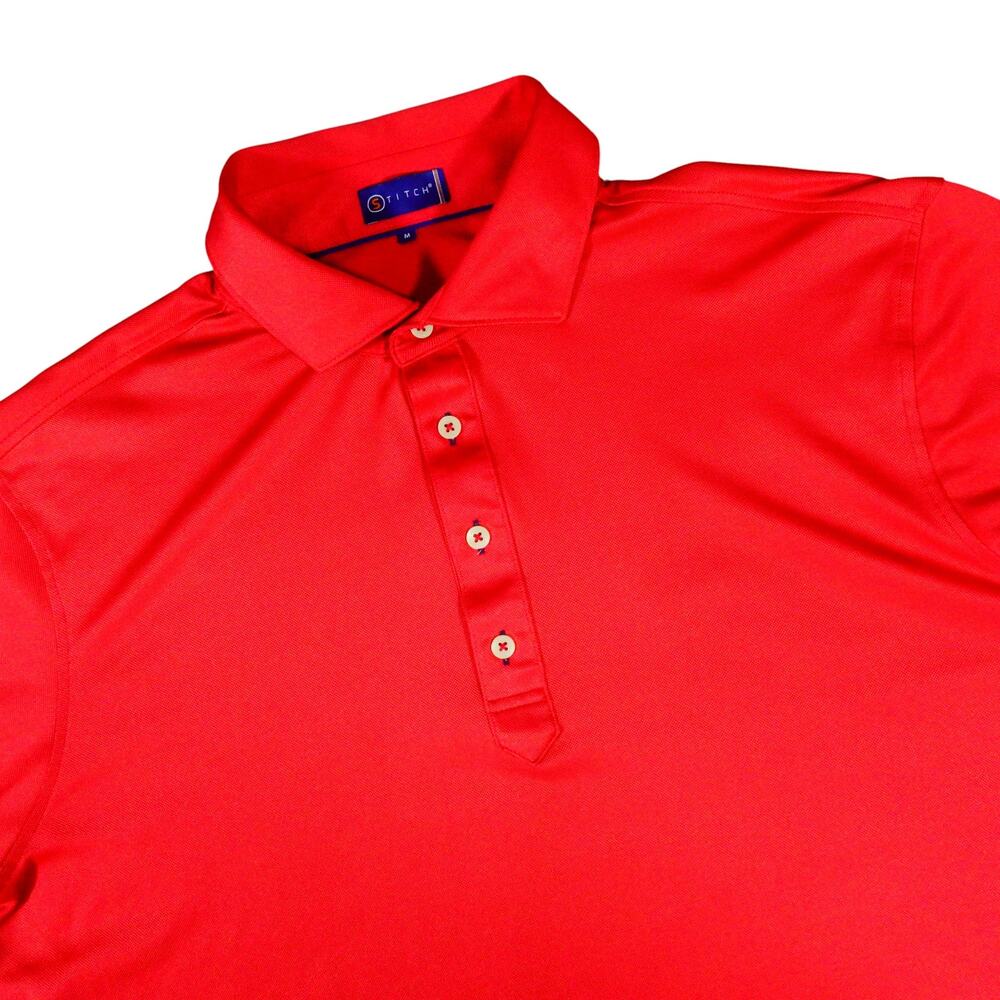 Stitch Performance Stretch Pink Golf Polo Shirt Men's Medium